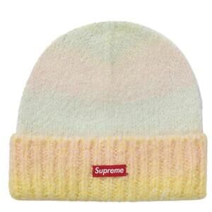 Supreme Gradient Stripe Beanie Yellow